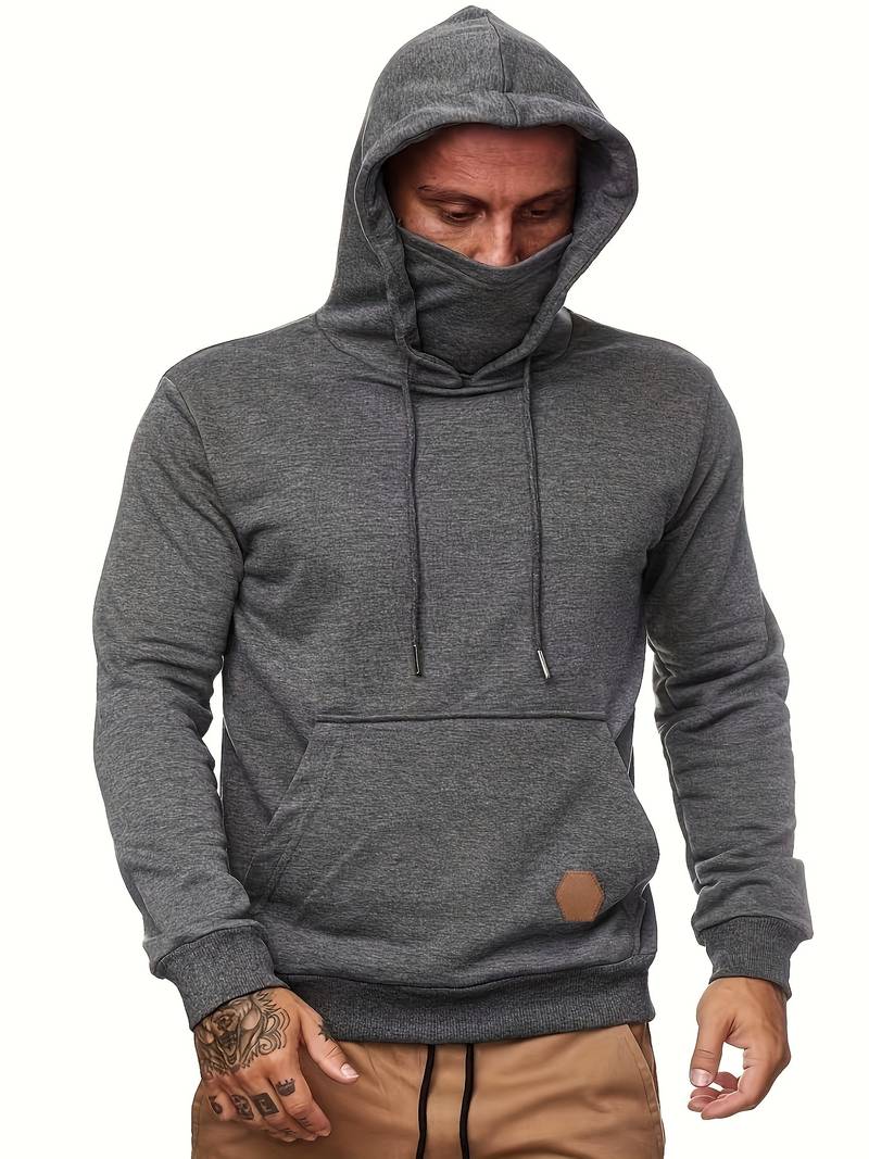 Trendiger Kapuzenpullover mit Maske für Männer