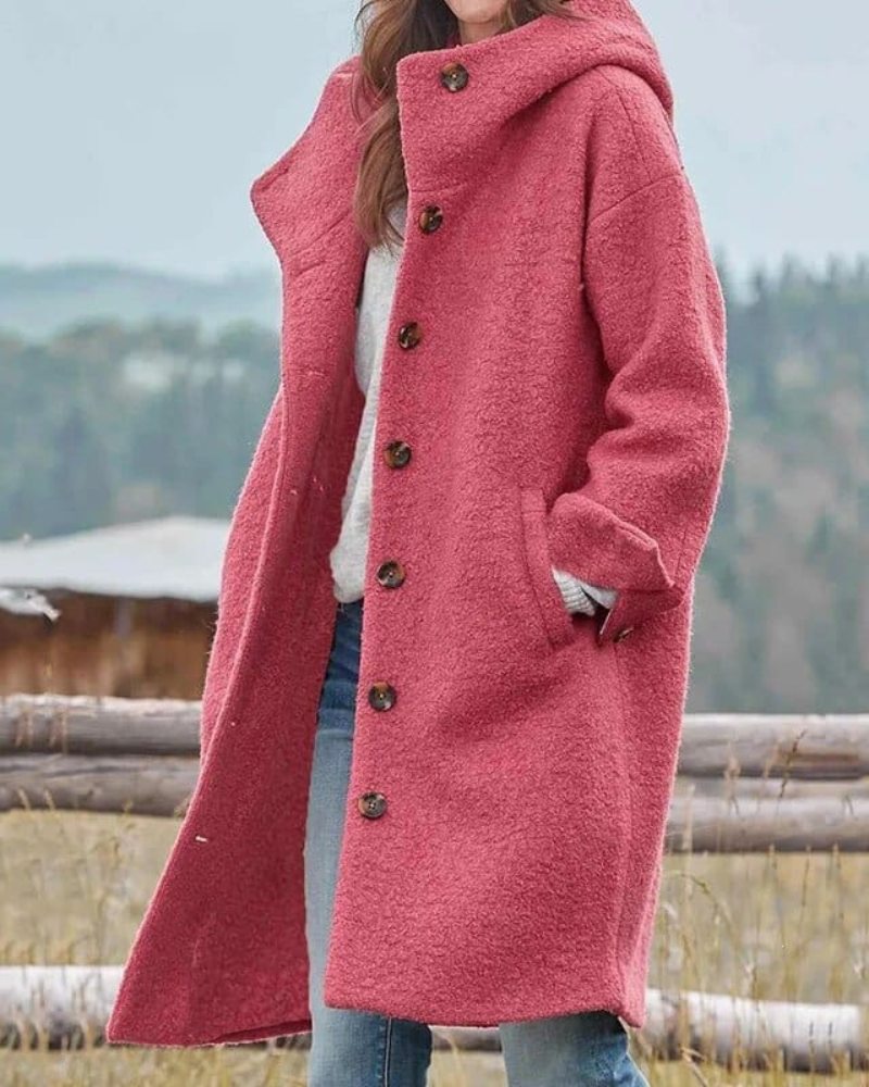 Stylisher Wintermantel Elegant Damenschwarz