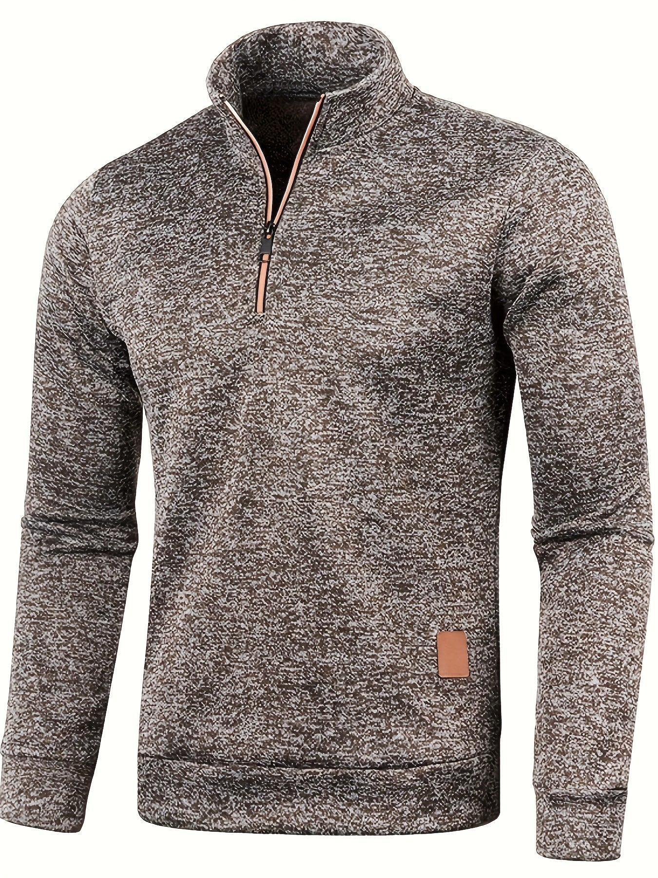 Herren Pullover Warm Reißverschluss Winter