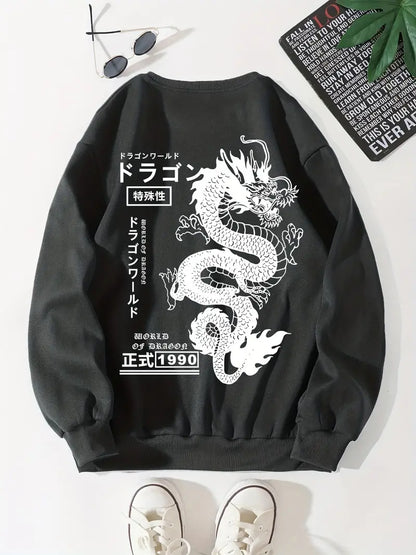 Herren Kapuzenpullover Japanischer Stil