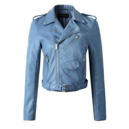 Frauen Lederjacke Biker Style