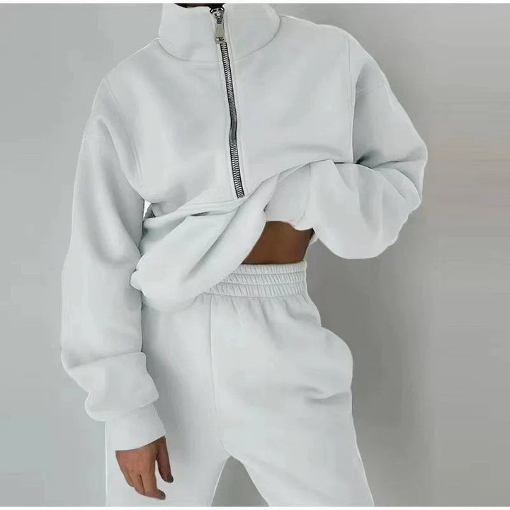 Damen Sweatshirt Herbst Trainingsanzug Set