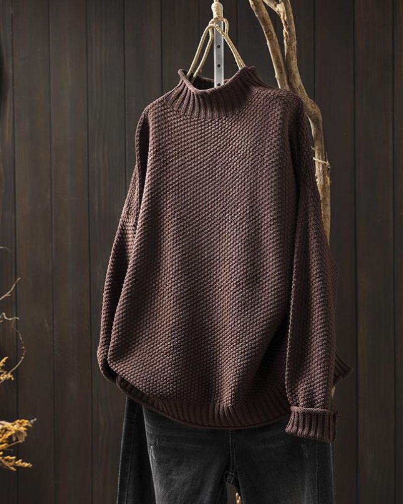 Weiches Frauenkleid | Strickpullover Damen