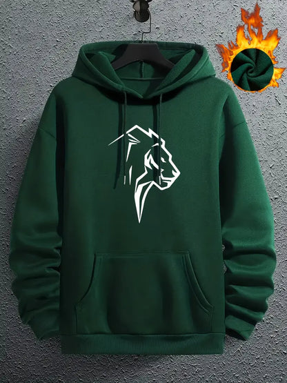 Kapuzenpullover Löwen-Design Herren - IdealeKleiden