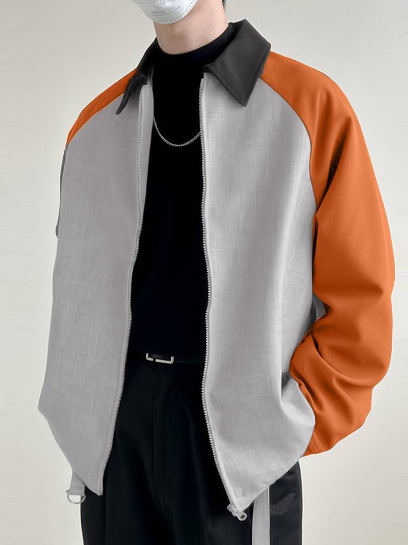 Lässige Herrenjacke Reißverschluss Modern - IdealeKleiden