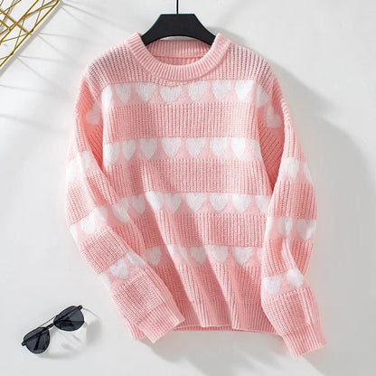 Stylischer Frauenpullover mit Trend-Print
