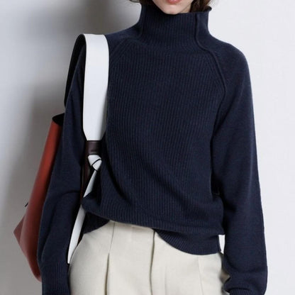 Soft Rollkragen Pullover Langarm Bequem