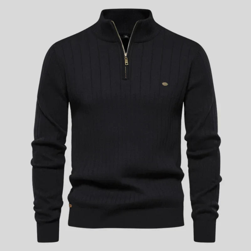 Herren Pullover Klassisch Halfzip