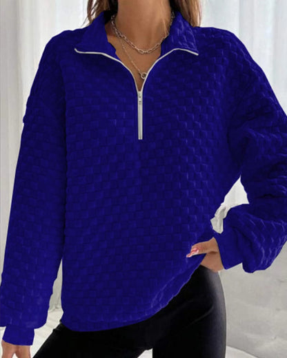Winterpullover Damen Chic Modern Zip
