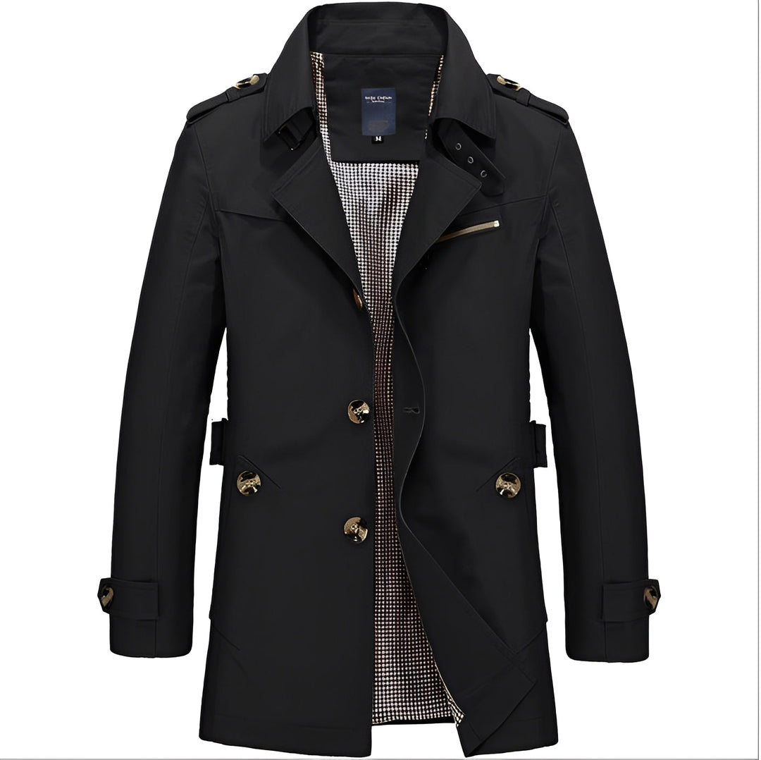 Stylischer Herren Trenchcoat Windbreaker
