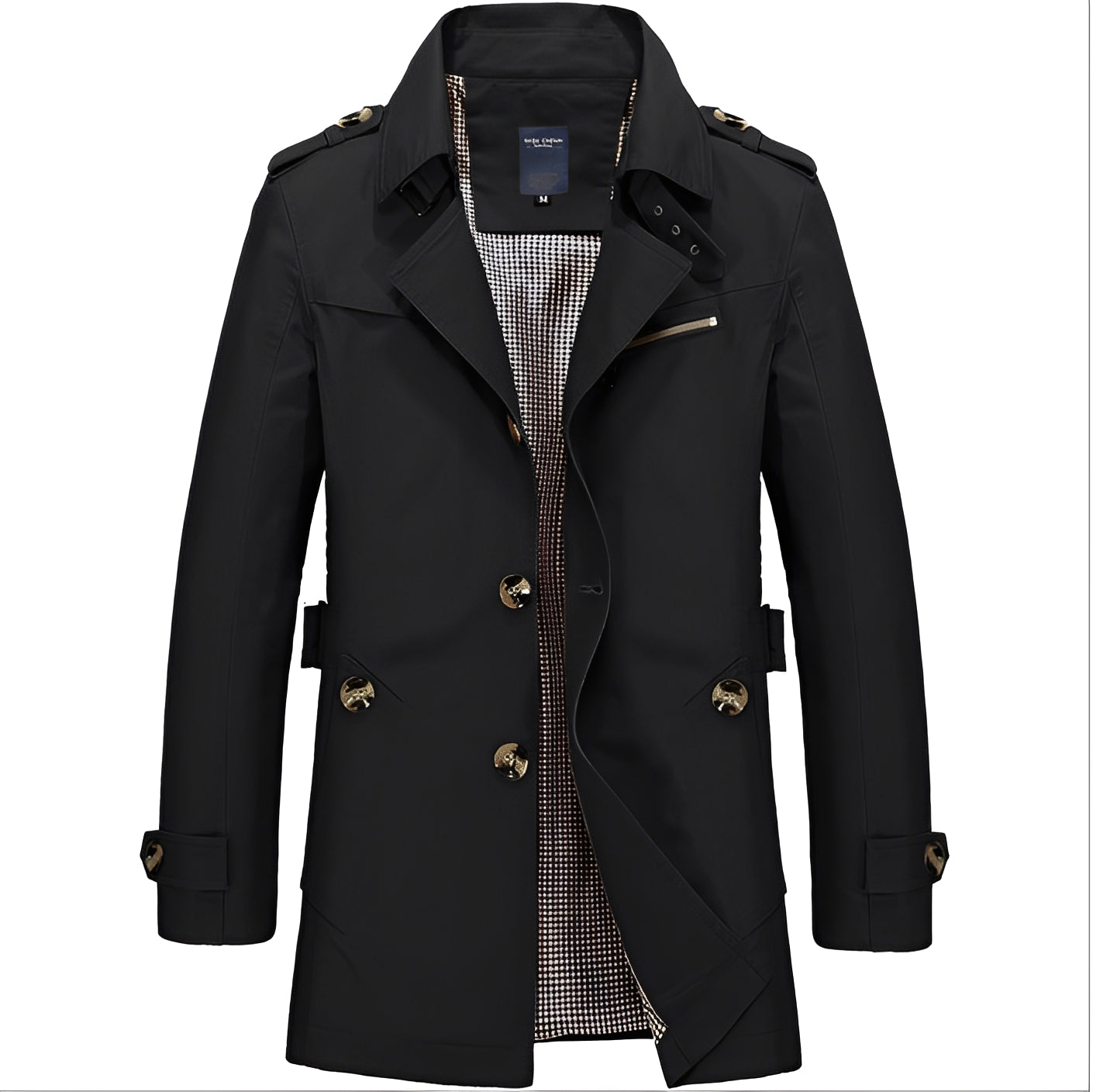 Stylischer Herren Trenchcoat Windbreaker