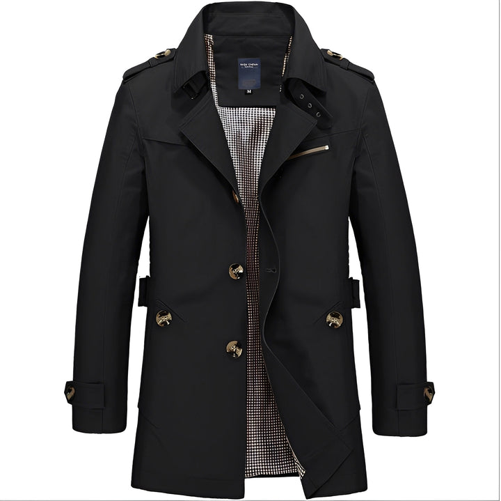 Stylischer Herren Trenchcoat Windbreaker