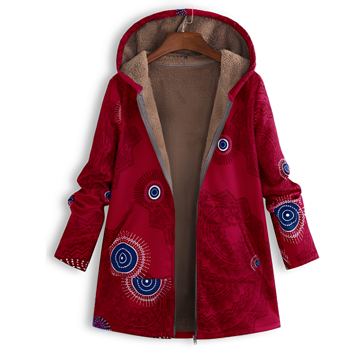 Stylische Damenjacke mit Muster Vintage Look