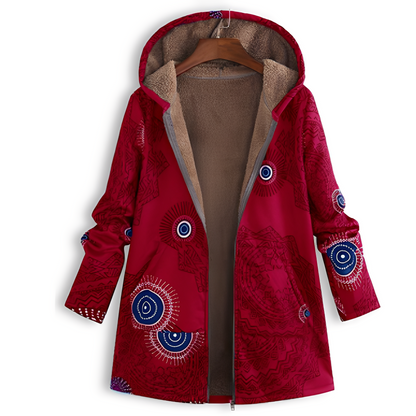 Stylische Damenjacke mit Muster Vintage Look