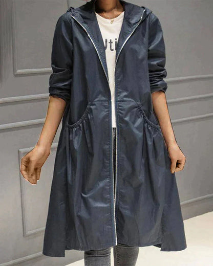 Stylische Damenjacke Kapuze Leicht