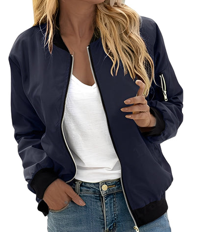 Modische Damen Bomberjacke Komfortabel Stilvoll