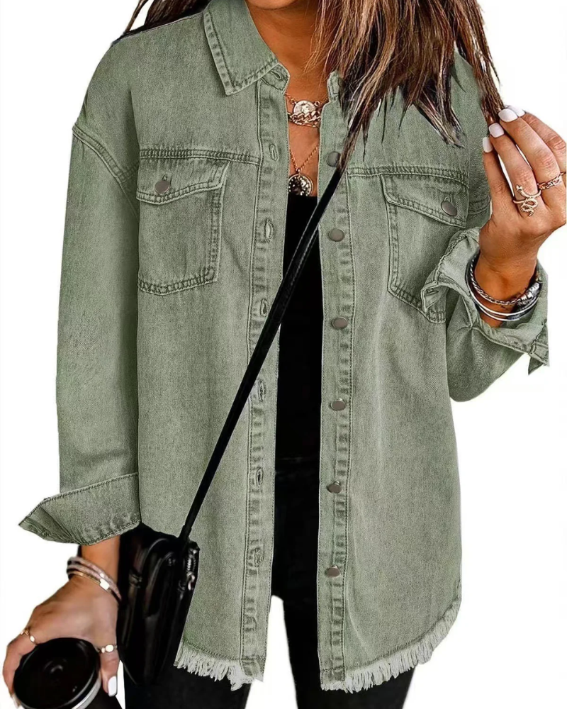 Kaschmir Hemdjacke Damen Freizeit