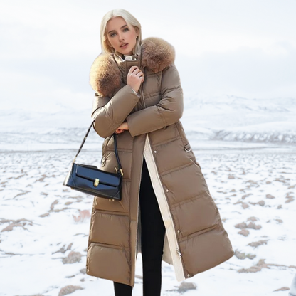 Stylisher Wintermantel Frauen Kunstpelz Elegant