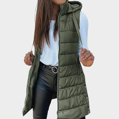 Warme Winterweste Mit Kapuze