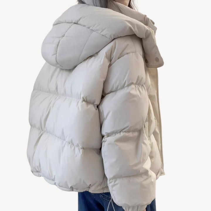 Übergroße Damen Pufferjacke Warm und Elegant - IdealeKleiden