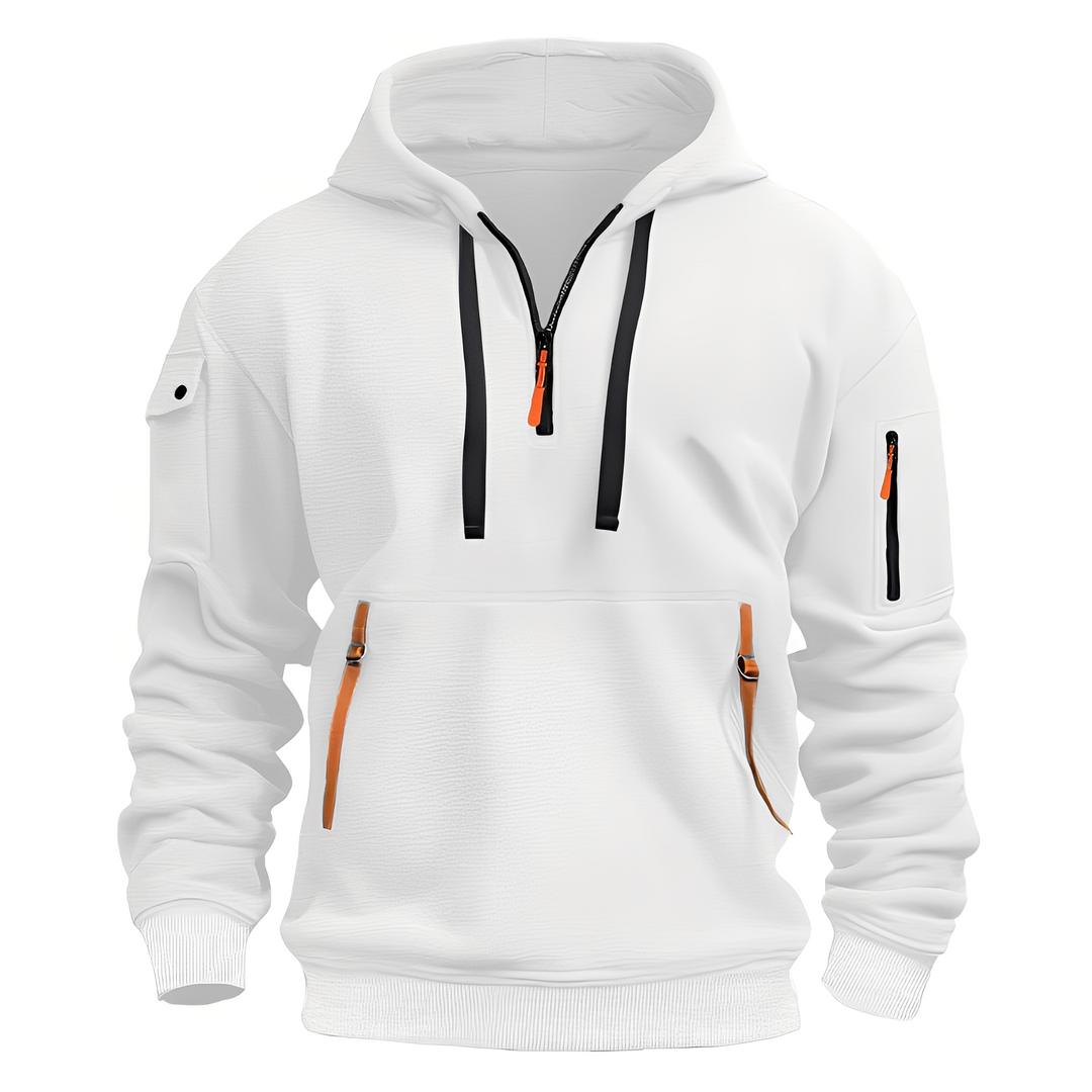 Bequemer Herren Hoodie mit Reißverschluss