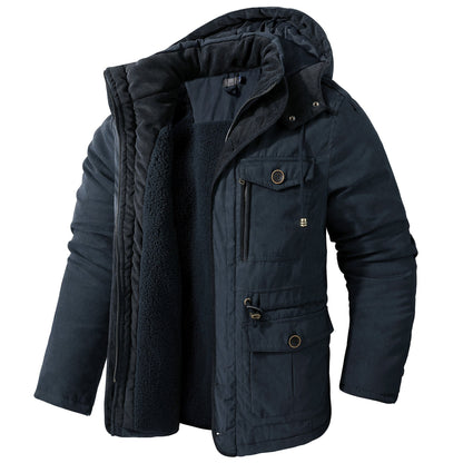 Herren Winterjacke Kapuzenparka Warm