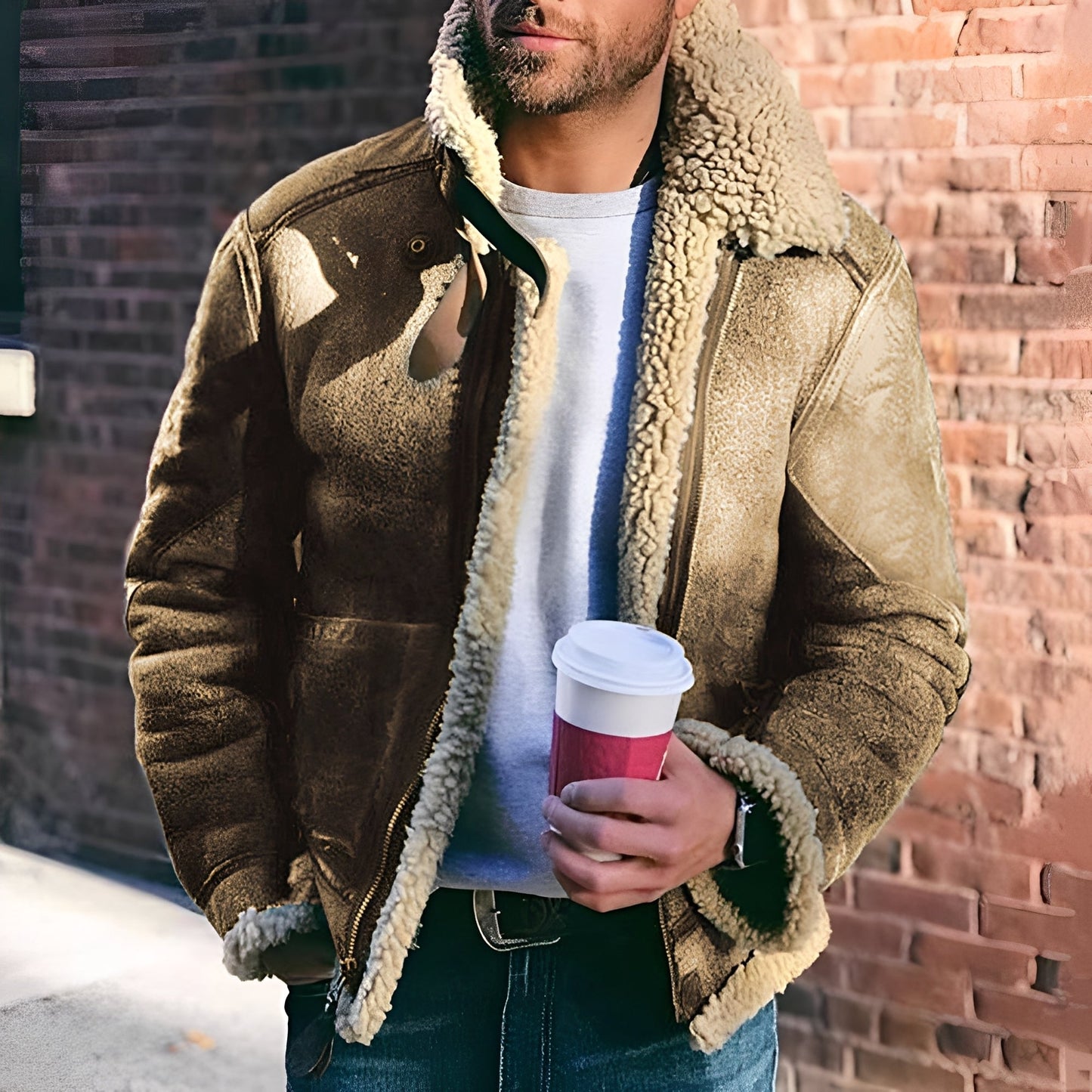 Herren Jacke Modern Breit Revers - IdealeKleiden