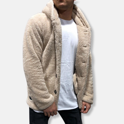 Kapuzenpullover Fleece Bequem Oversized Stil