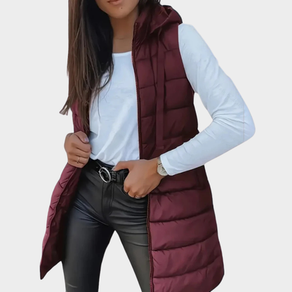 Warme Winterweste Mit Kapuze