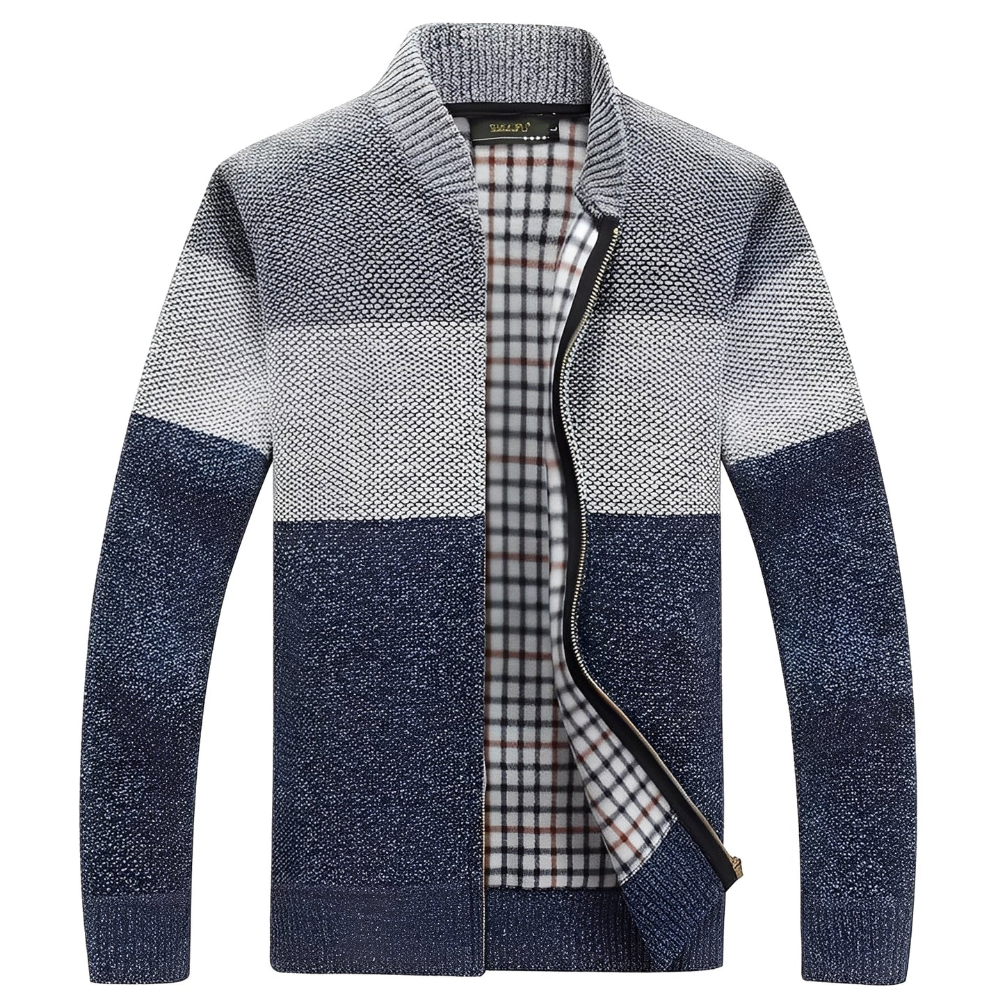 Herren Cardigan Elegant Fleece Innenfutter