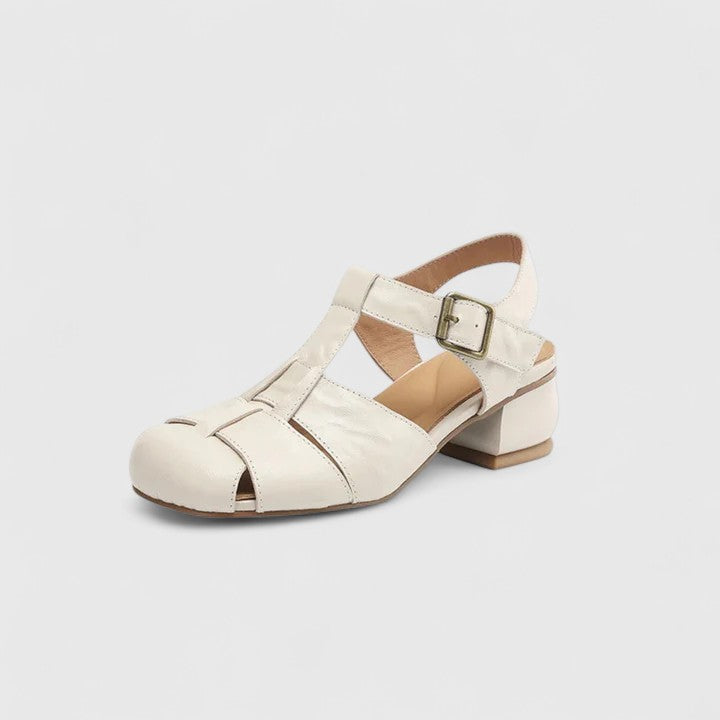 Damen Sandalen Peeptoe Hochhackig Elegant - IdealeKleiden