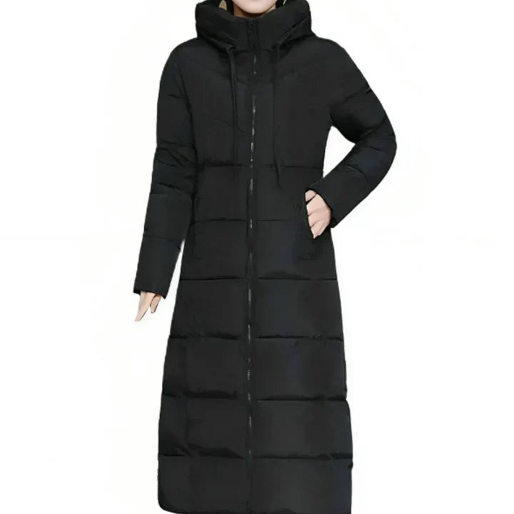 Lange Pufferjacke Gemütlich Winterstyle