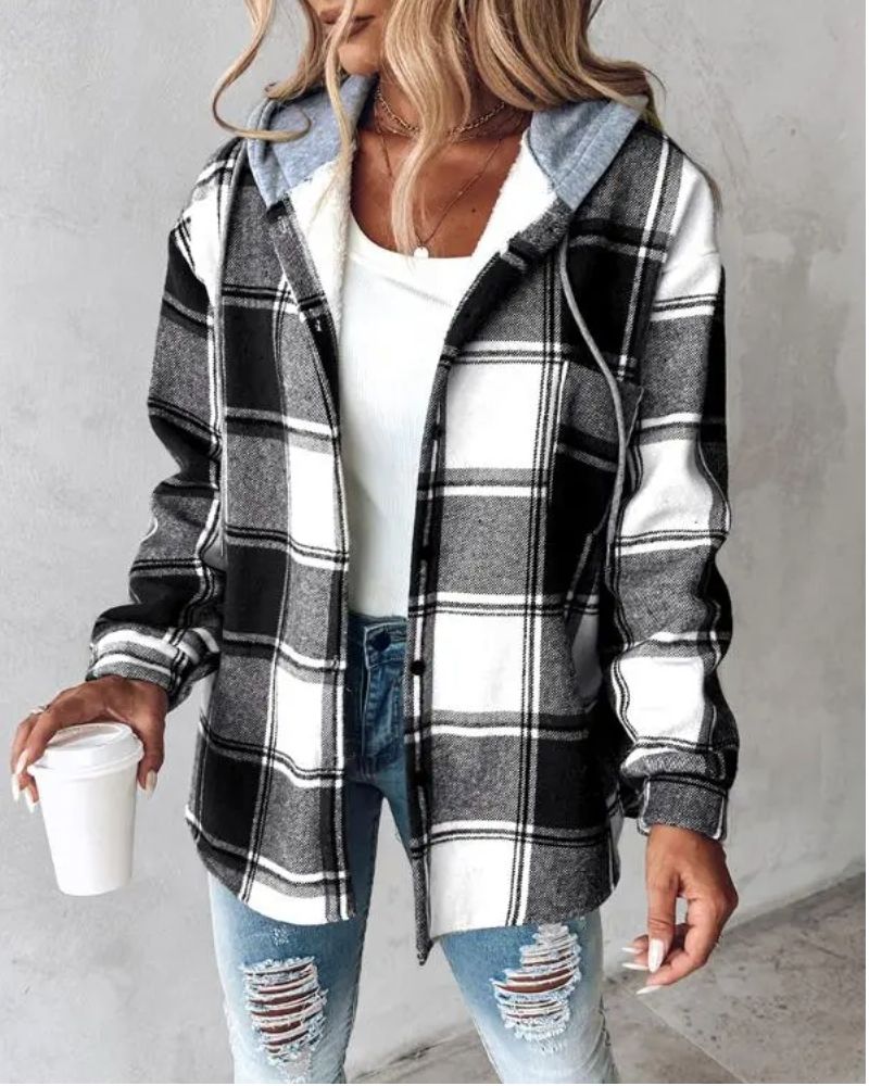 Weiche Flanelljacke Mit Bedruckung