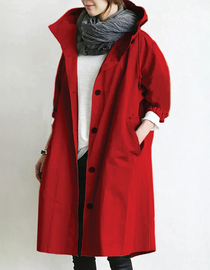 Stylisher Trenchcoat mit Kapuze