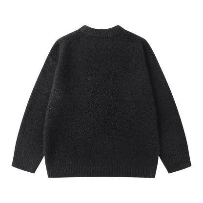 Lockerer Strickpullover Einfach Elegant
