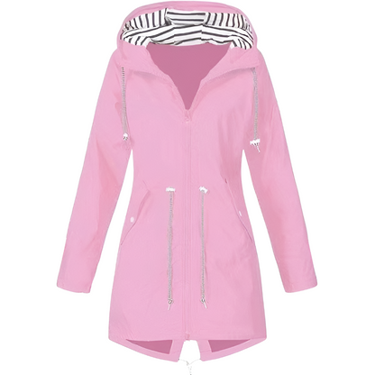 Wasserdichte Damenjacke Kapuze Regenjacke