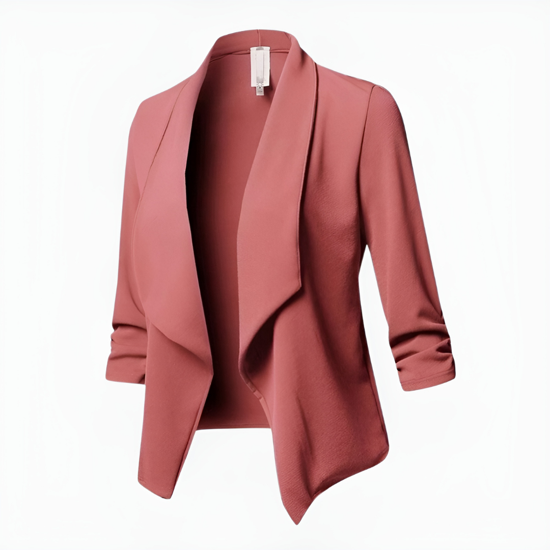 Eleganter Damenblazer Lang Mantelstil