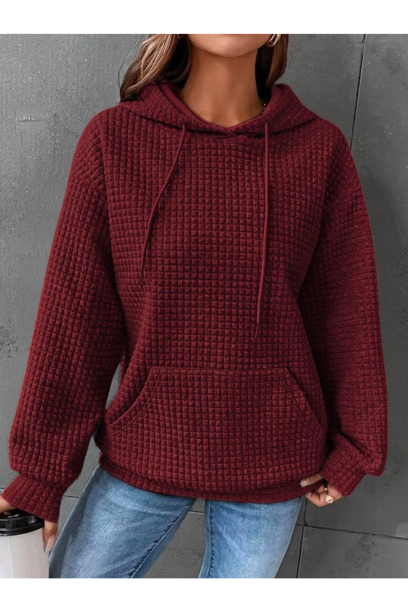 Damen Pullover Warm Kapuzenpulli
