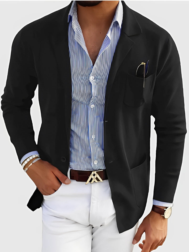Maßgeschneiderter Herrenblazer Elegant mit Taschen