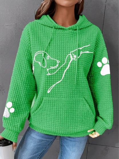 Stylische Damenjacke | Bedrucktes, Weiches Sweatshirt Kapuze