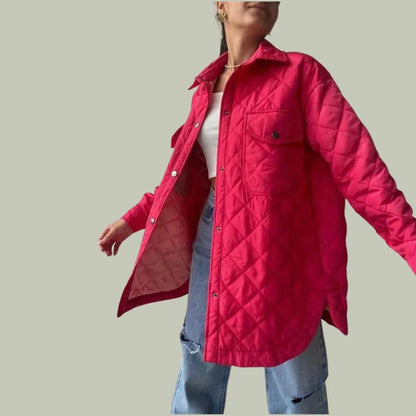 Herbstjacke Stilvoll Damen, Große Taschen Praktisch