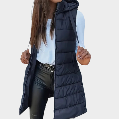 Warme Winterweste Mit Kapuze