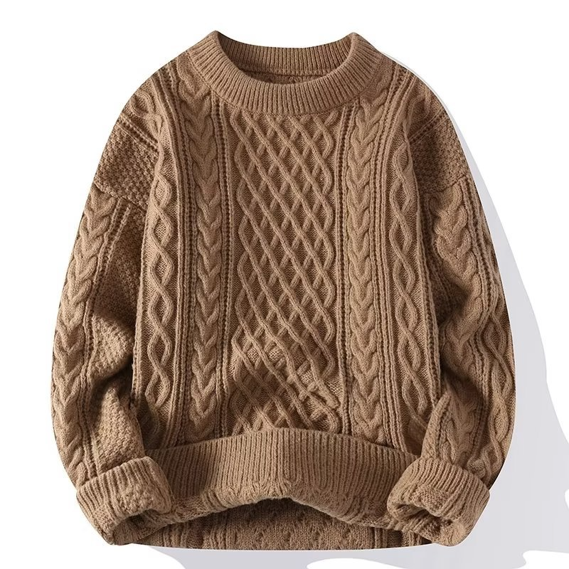 Weiche Strickpullover für Damen Langarm Rundhals Bequem