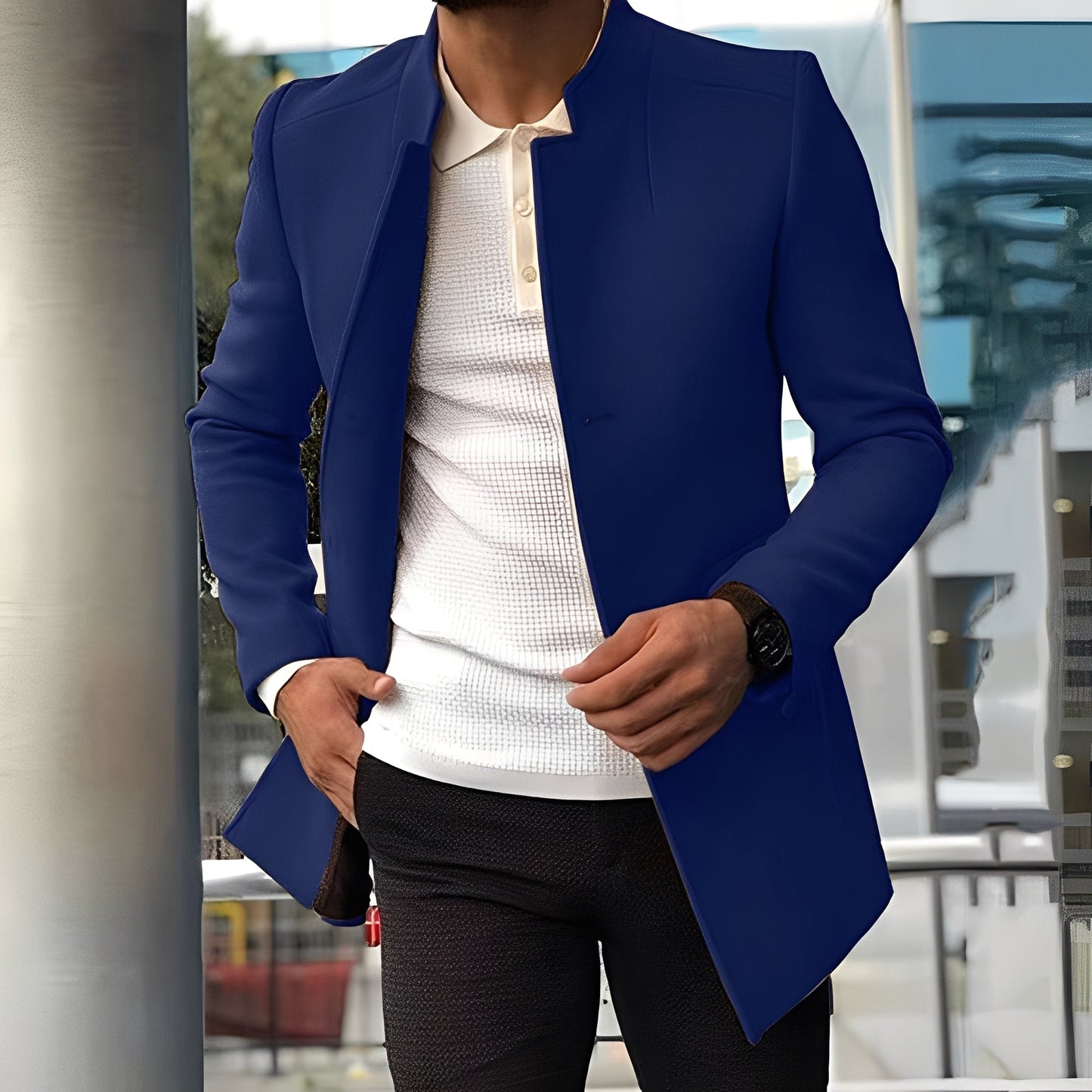 Elegante Herrenjacke Slim Fit Design