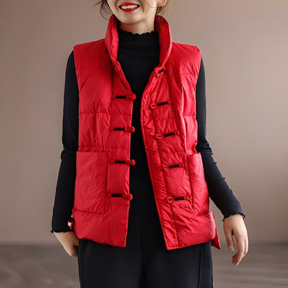 Damen Winterweste Bequem Mit Taschen - IdealeKleiden