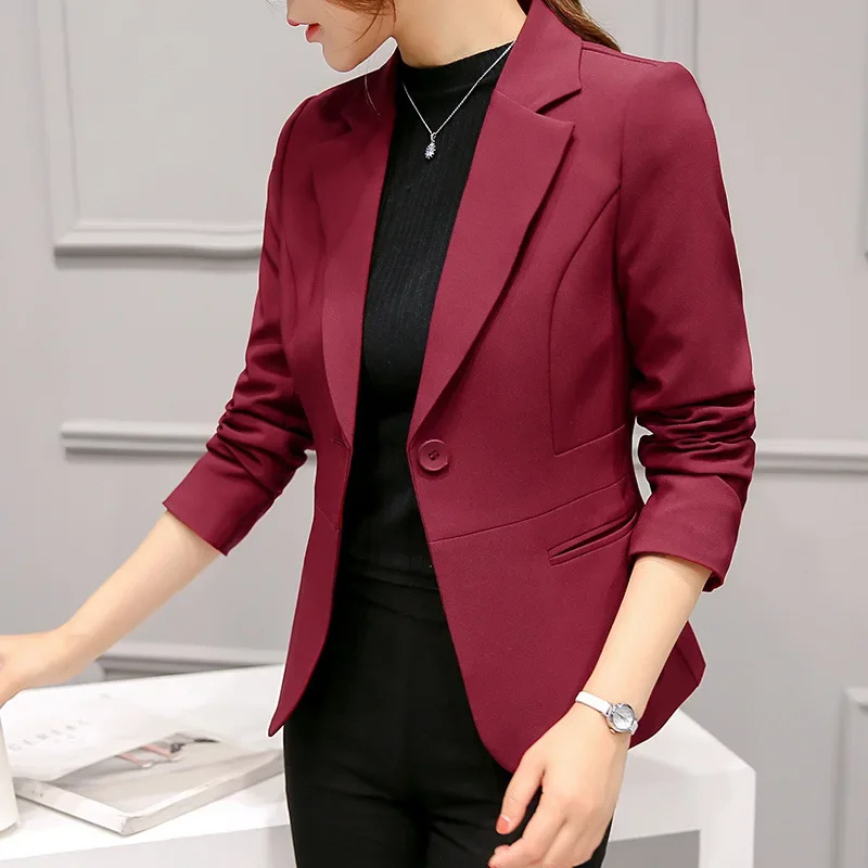 Eleganter Blazer Damen Ein-Knopf-Modell
