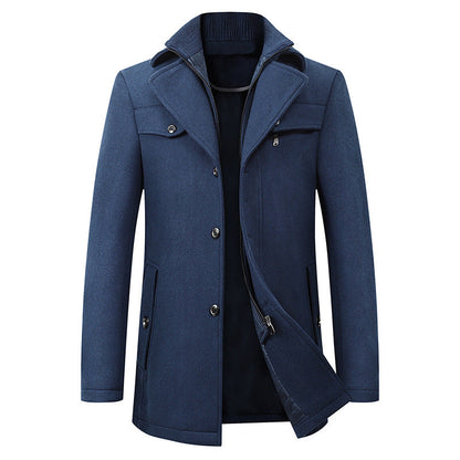 Stylisher Wintermantel Wolle Herren