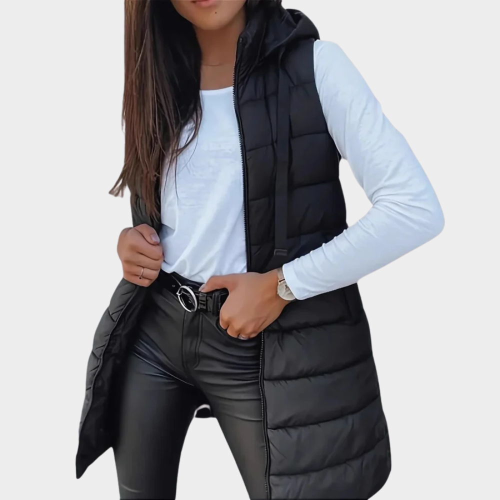 Warme Winterweste Mit Kapuze
