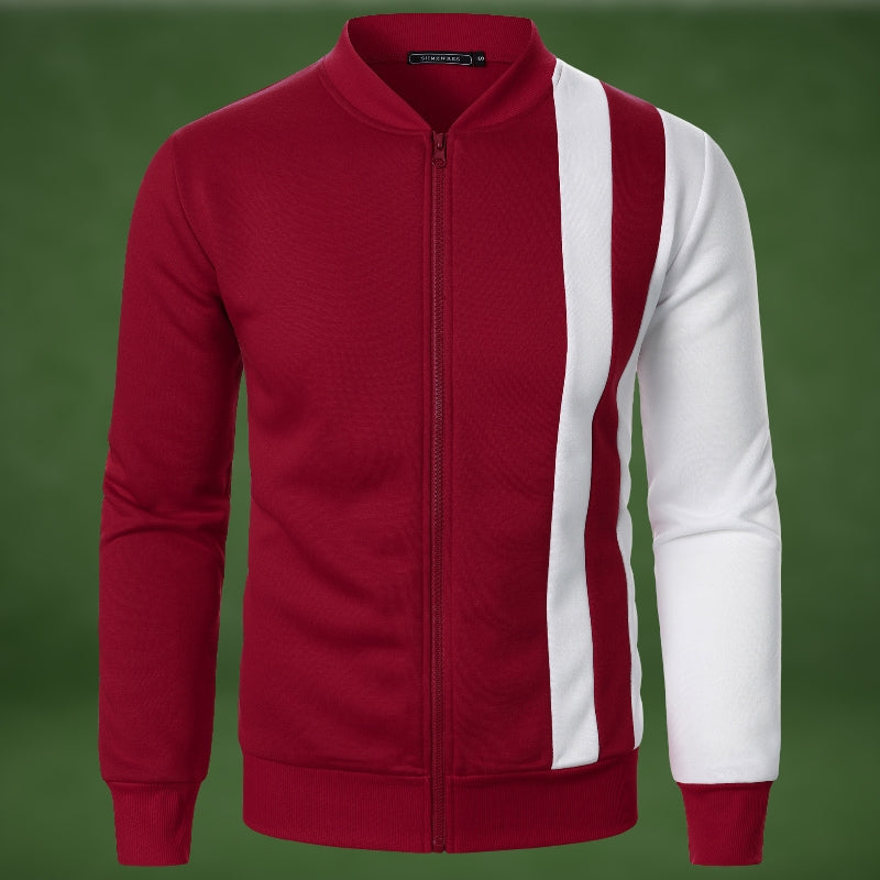 Sportliches Sweatshirt Reißverschluss Polyester Mix