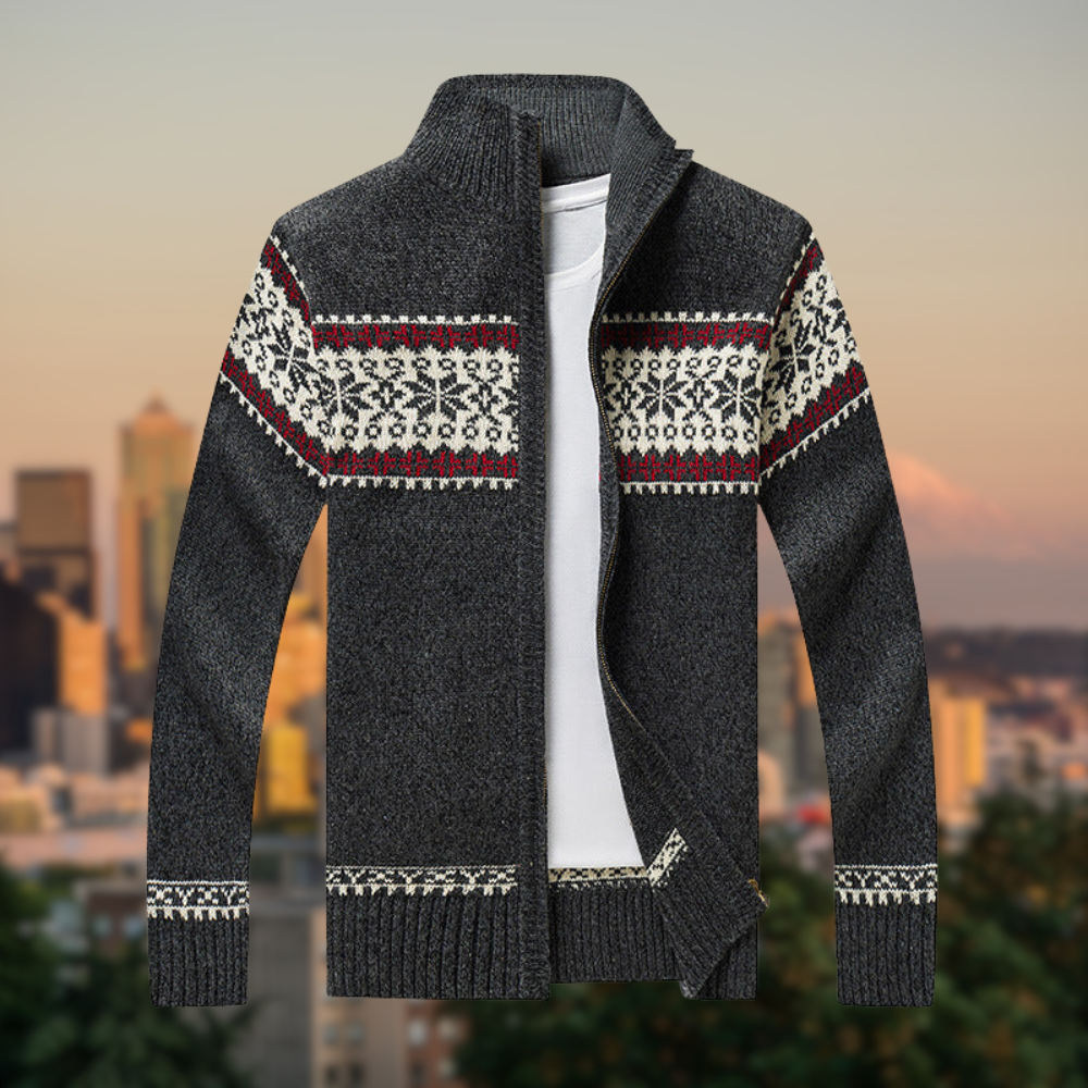 Klassisches Sweatshirt mit Stehkragen